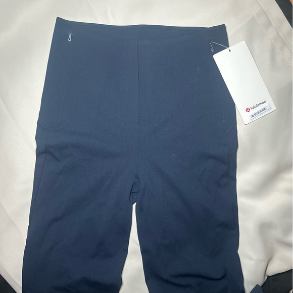 lululemon Women's Deep Blue Navy Work Pants *Tall Size 4 Brand New - Picture 2 of 9